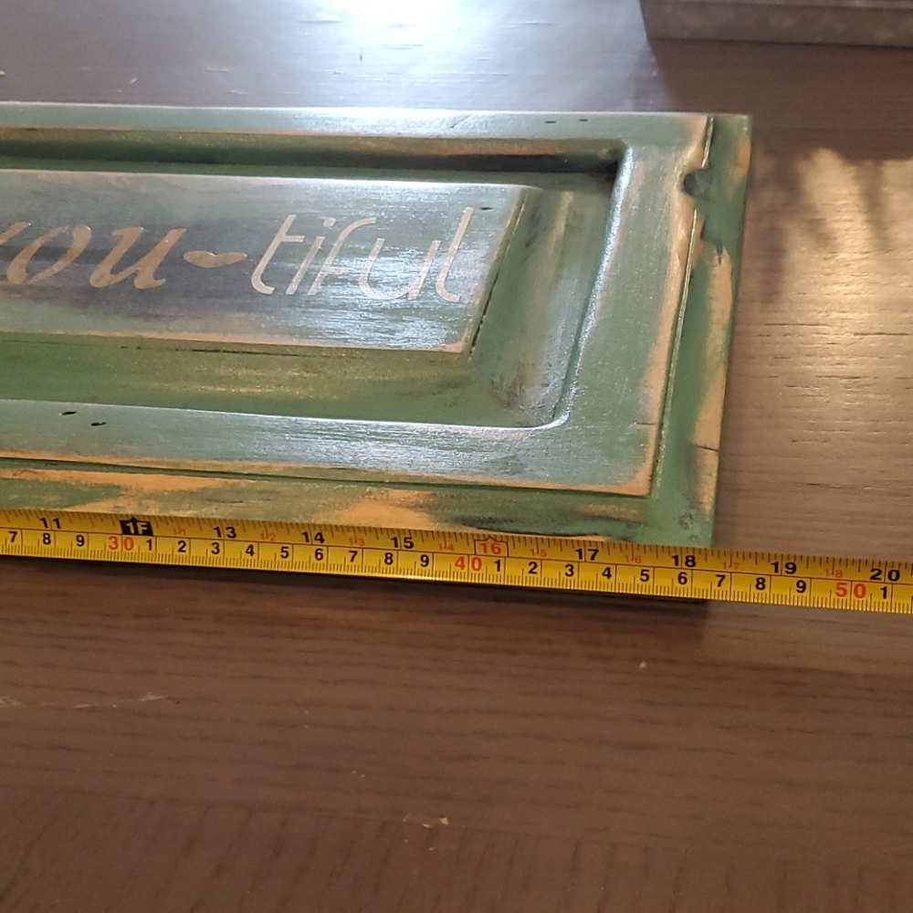 Hand Crafted Be-you-tiful Sign - Picture 2 of 3